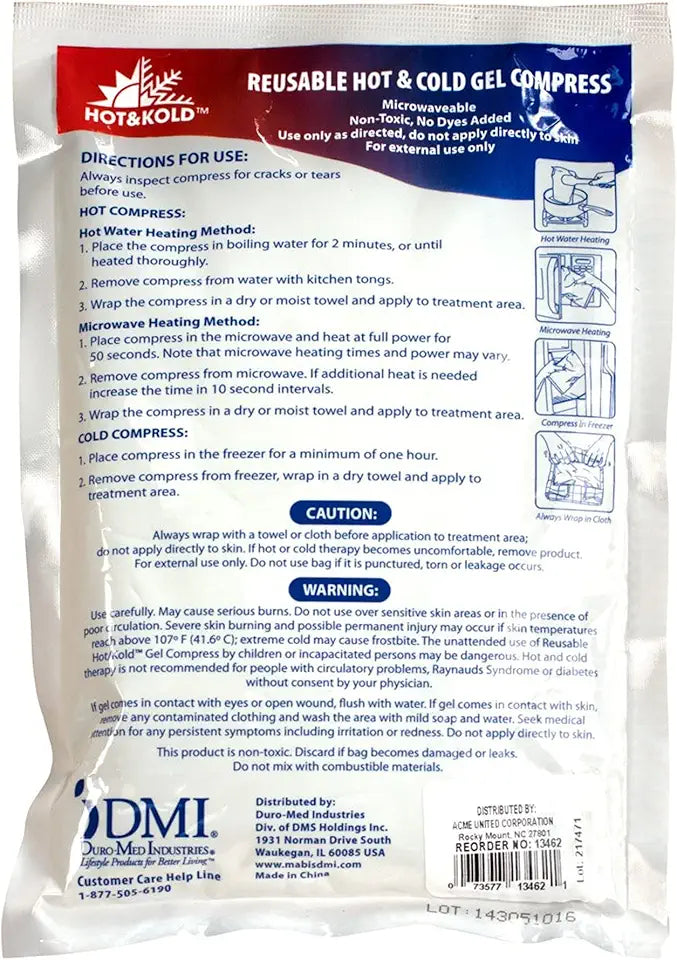 Reusable Hot Cold Pack 4X6 D9220