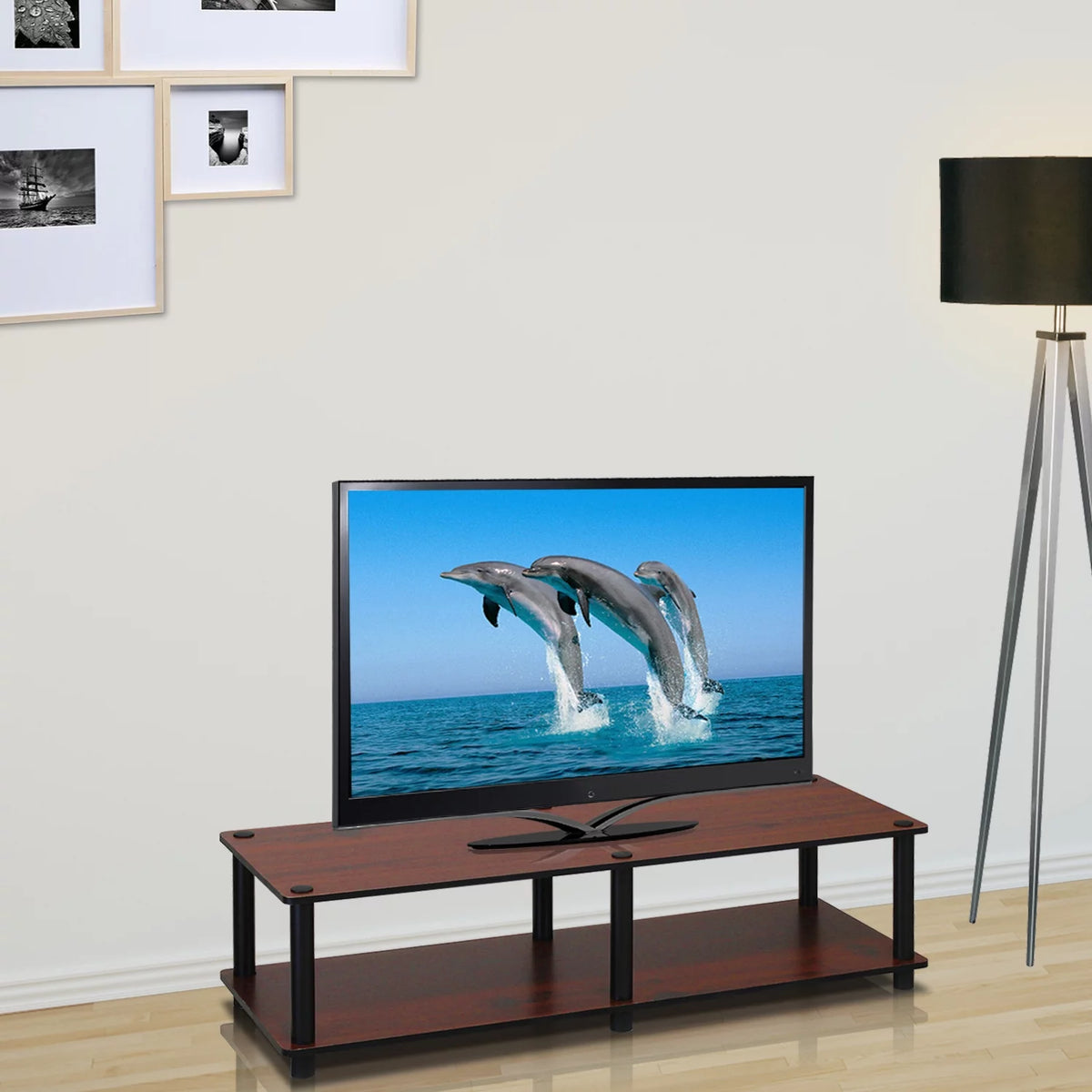 Black & Brown TV Stand or Play Table Z432