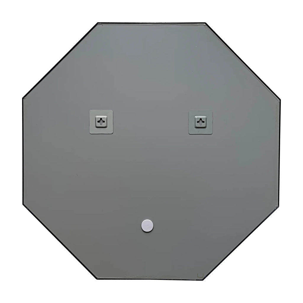 Black Octagon Framed Wall Mirror V32997
