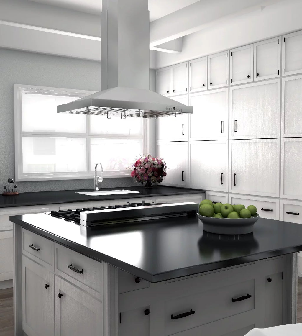 48 in. 900 CFM Stainless Steel Island Mount Range Hood A205204