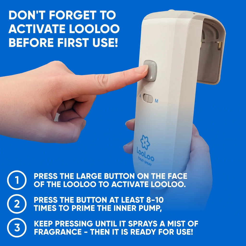 Automatic Touchless Toilet Spray Starter Kit with 1 Fragrance Bottle J82827