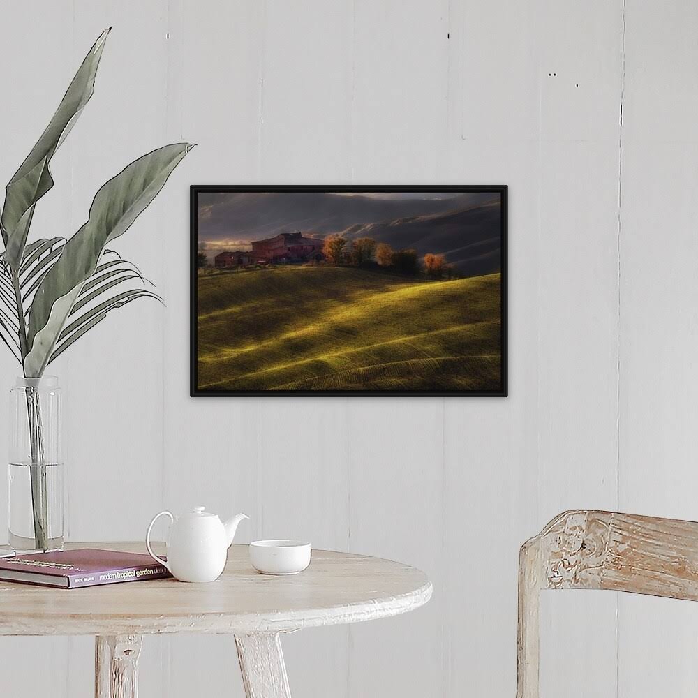 Black Float Frame Canvas Art B8971