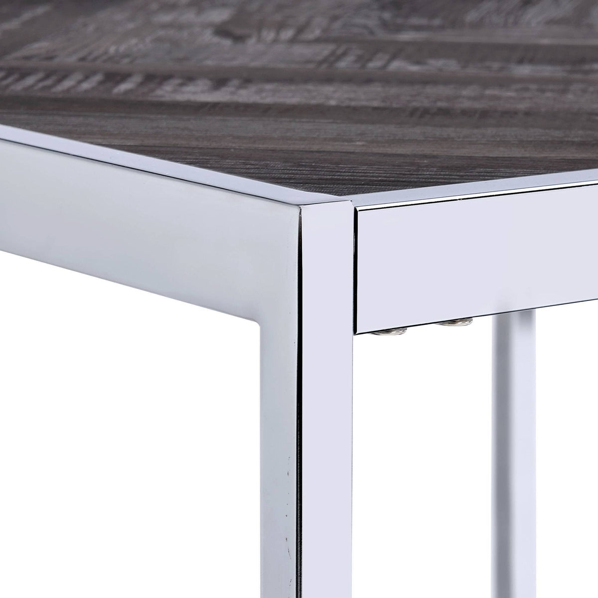 Chrome Square End Table T13392