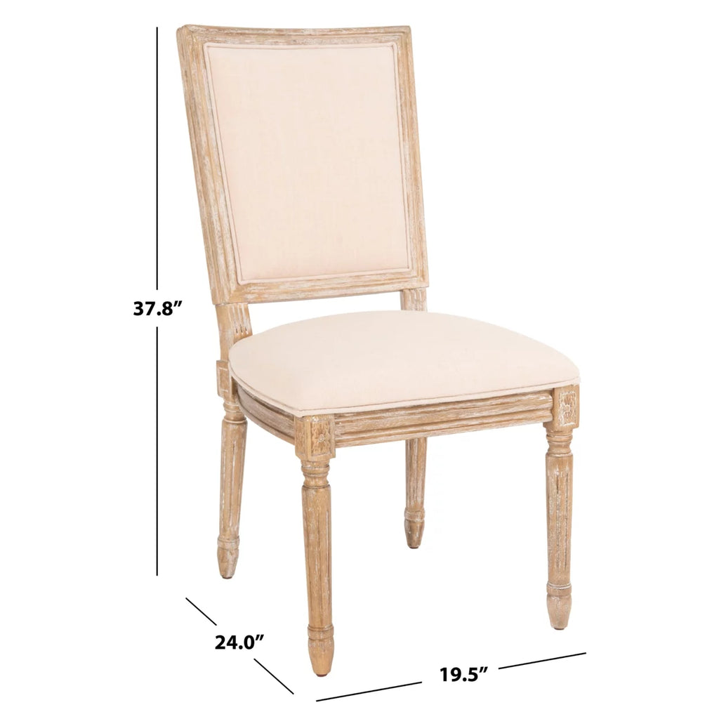 Beige Rustic Oak Side Chair E71773