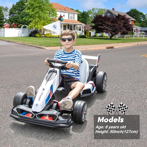 White Electric Drift Go Kart with 600W Motor S9185