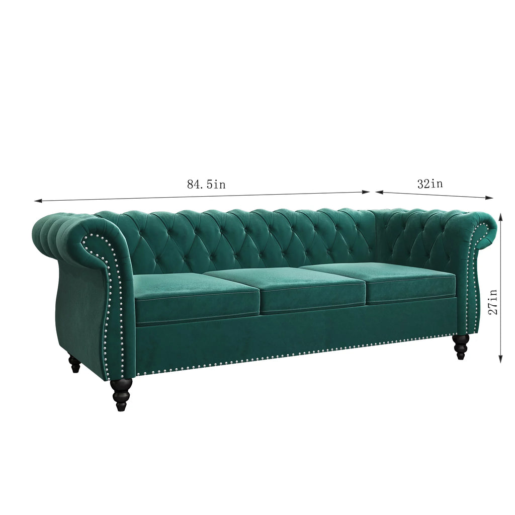 Green 3 Piece Sofa Set A466