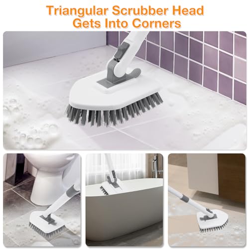 4 in 1 Long Handle Shower Scrubber Brush X8126