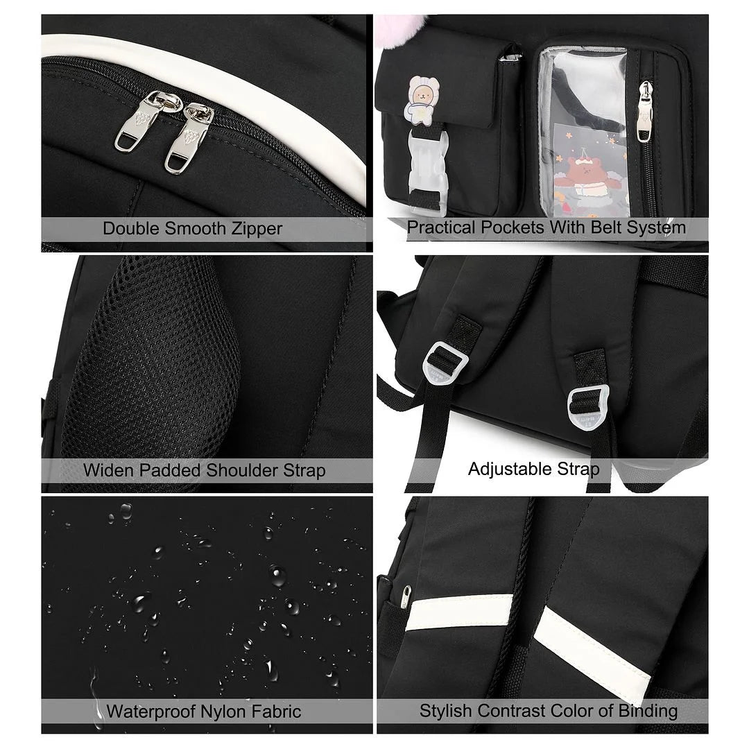Black Backpack S5418