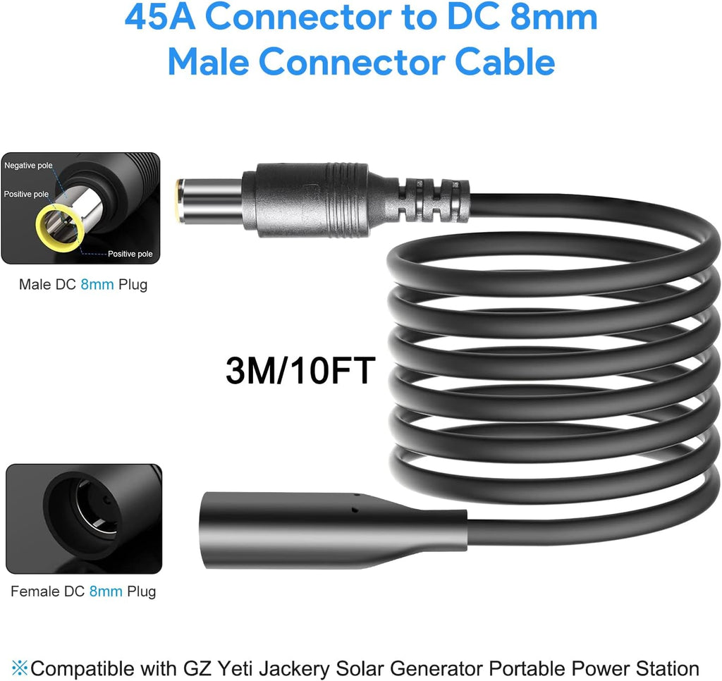 Extension Cable 10FT 3M DC 8.0mm Connector B603