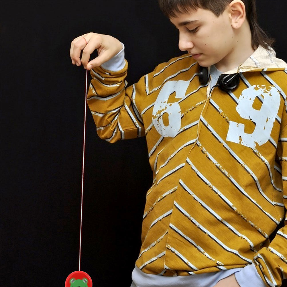 2pcs Wooden Finger Yoyo Ball Toy Y60454