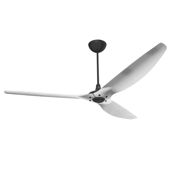 84 Ceiling Fan with Brushed Aluminum Blades and Black Finish R8230