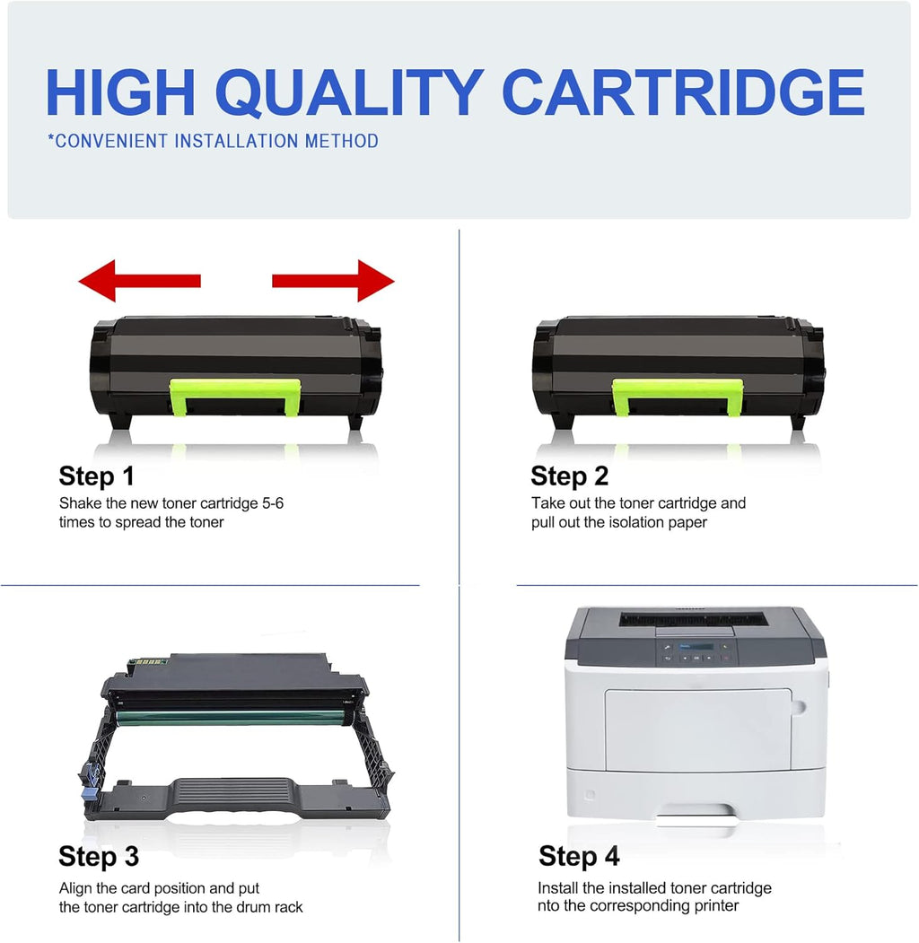 Compatible High Yield Black Toner Cartridge A215925