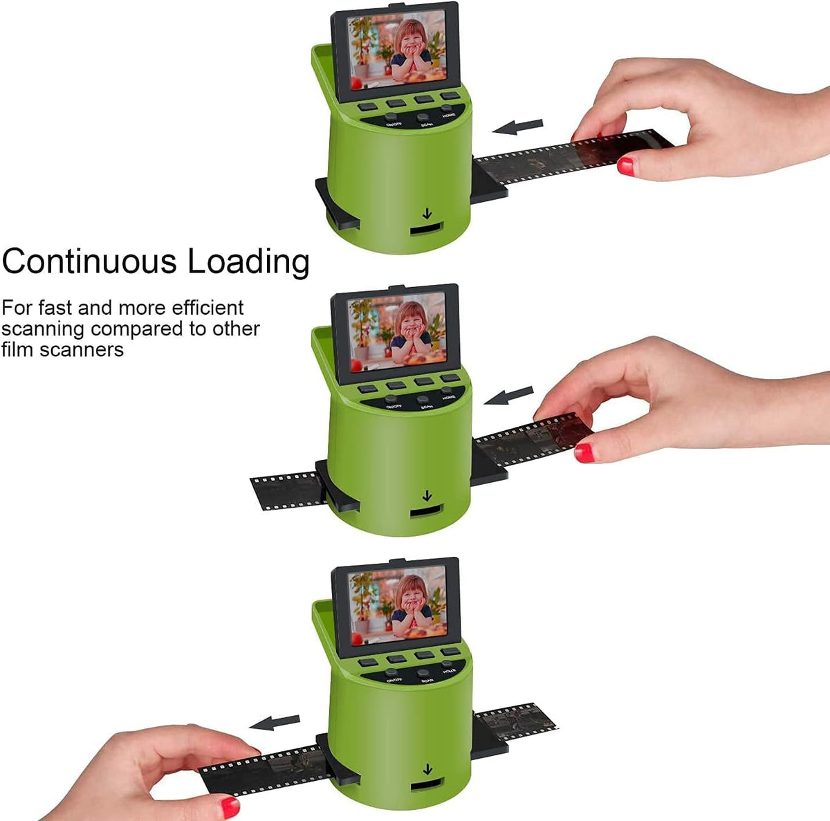 22MP Wireless Digital Film Scanner with 3.5 LCD J691
