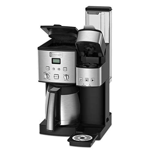 10-Cup Thermal Coffeemaker and Single-Serve Brewer, Stainless Steel T806369
