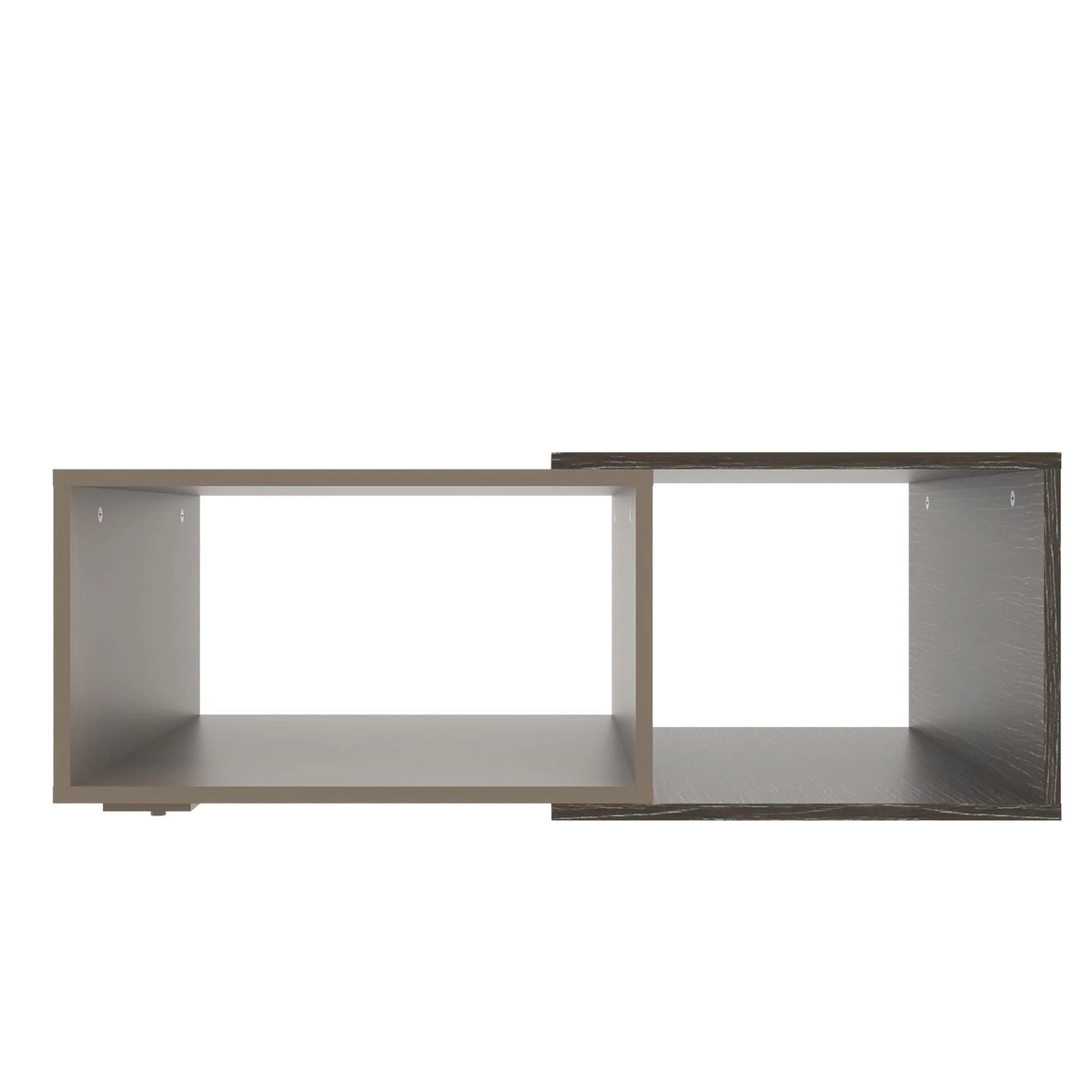 35 Inch Wooden Coffee Table with Open Compartments Y897318