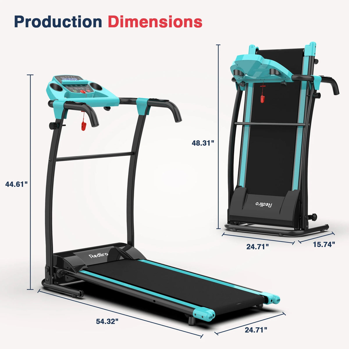 Portable Folding Treadmill Incline Electric Walking Running Machine V367005