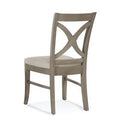 Green and Blue Stripe Cross Back Side Chair M604924