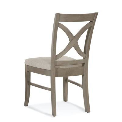 Green and Blue Stripe Cross Back Side Chair M604924