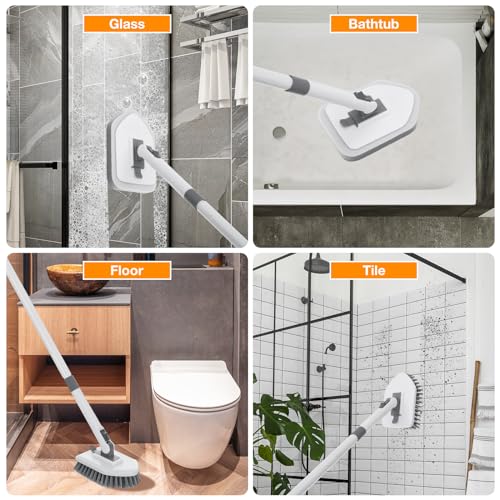 4 in 1 Long Handle Shower Scrubber Brush X8126