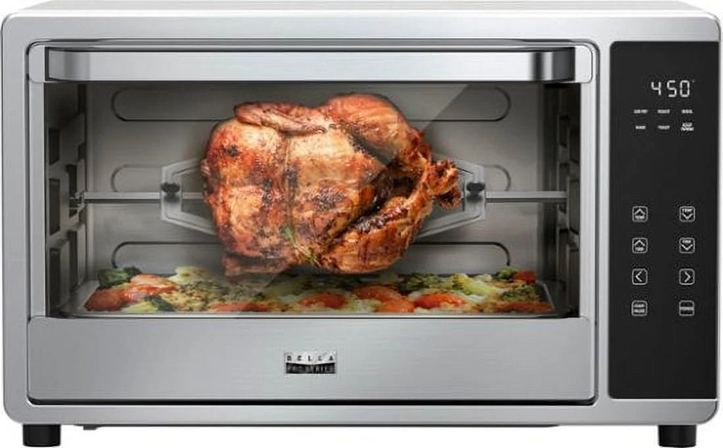 6-Slice Air Fryer Toaster Oven with Rotisserie Stainless Steel O50403