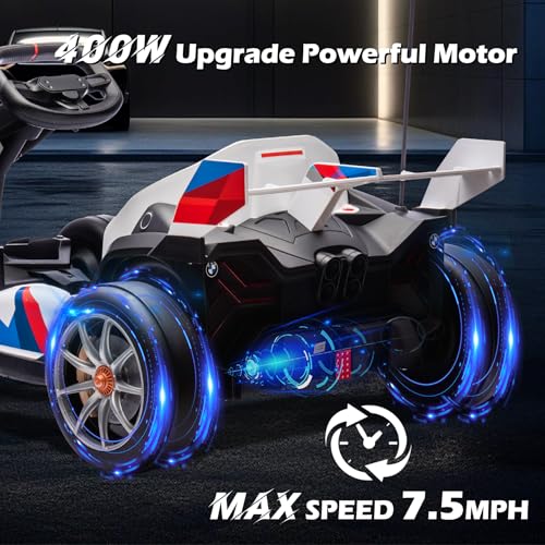 White Electric Drift Go Kart with 600W Motor S9185