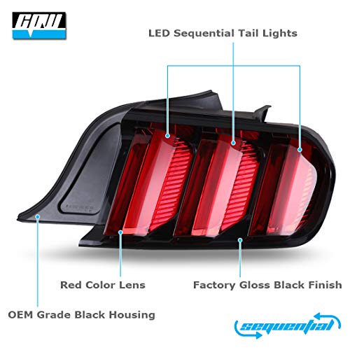 Euro Style LED Tail Lights Rear Lamps (Clear) I964