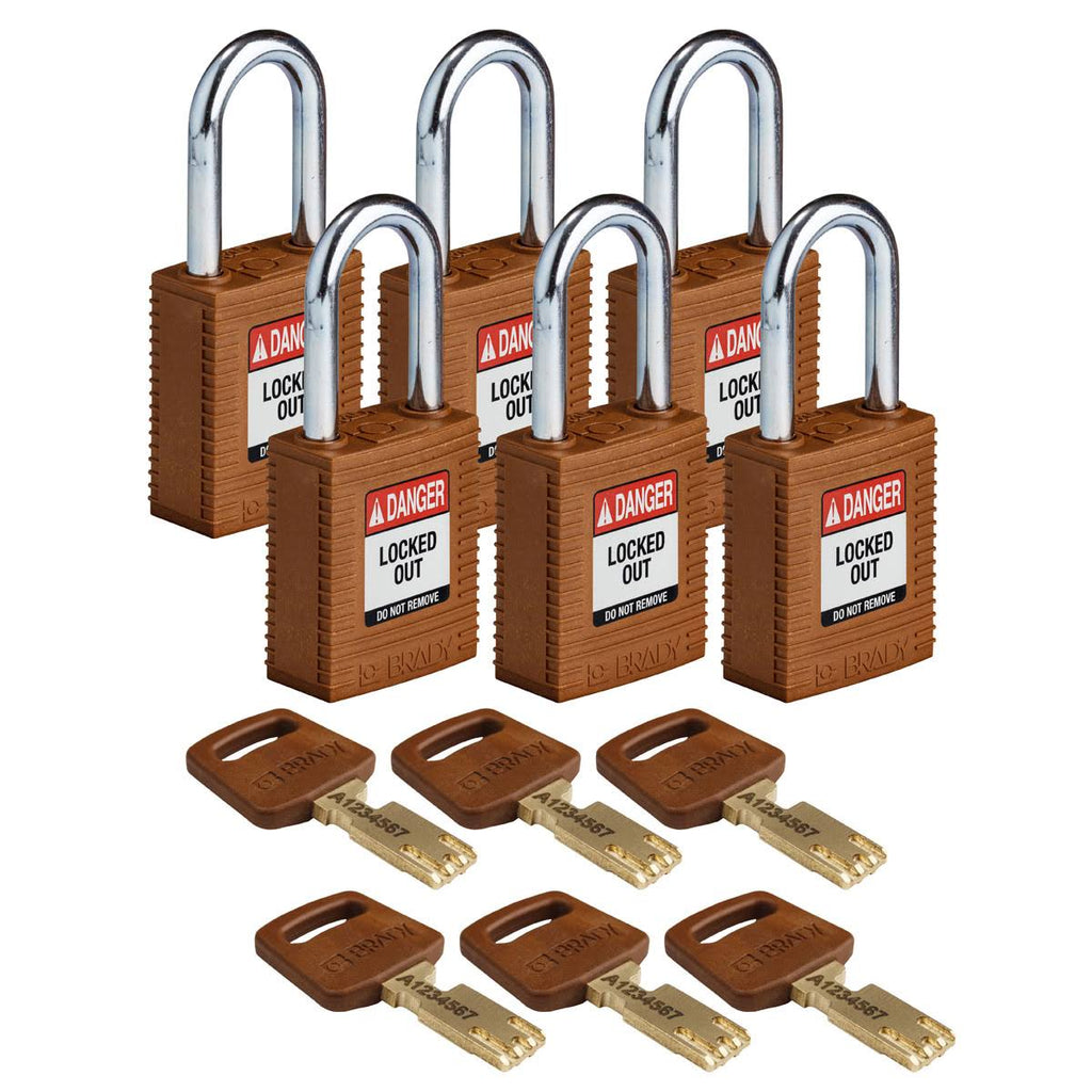 Lockout Padlock Nylon Brown 1.5x22 St S387