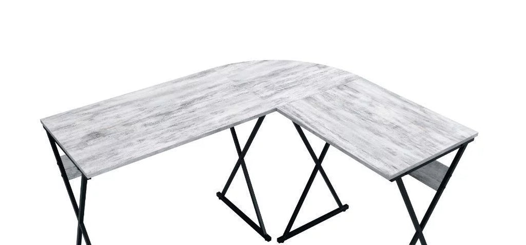Antique White Black Writing Desk R6583