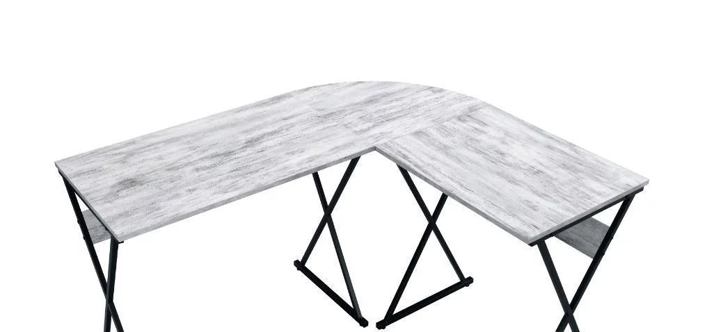 Antique White Black Writing Desk R6583