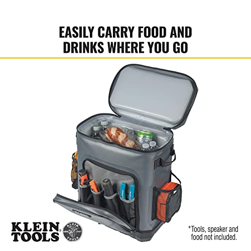 30 Cans Insulated Backpack Cooler with Rugged Bottom D18670