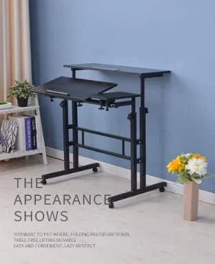 Standing Desk Rolling Height Adjustable Workstation Y4607