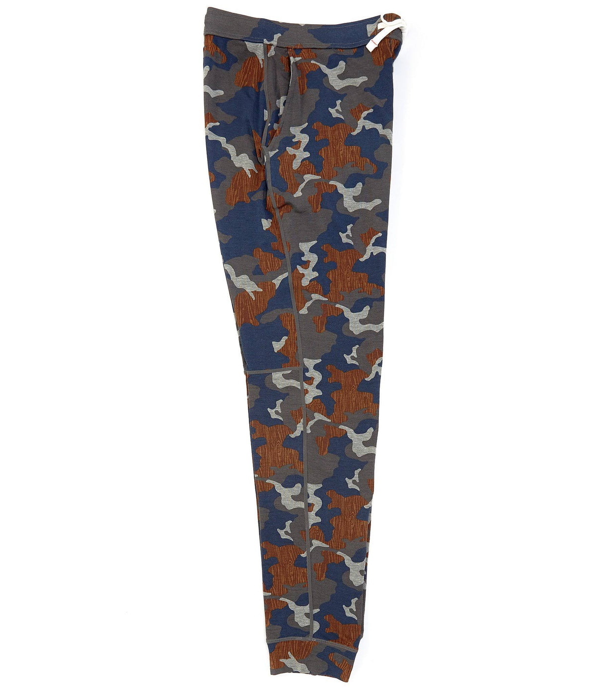 Navy Wood Grain Camo Pants T95636