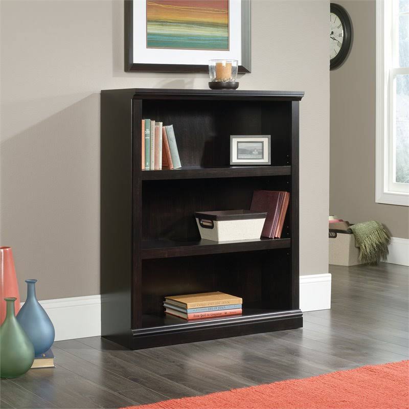 3 Shelf Bookcase in Estate Black S587