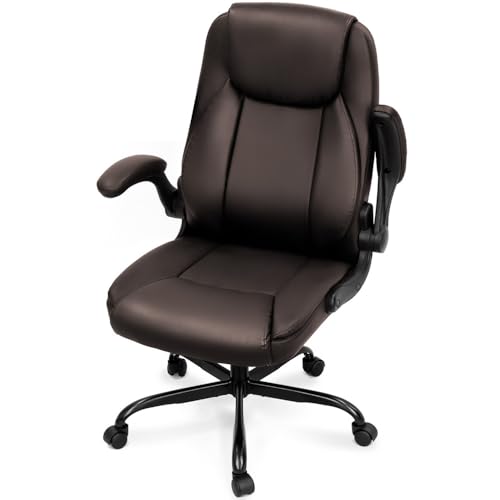 Ergonomic High Back Office Chair with Flip-up Arms J668551
