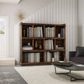 10-shelf Brown Bookcase D164005