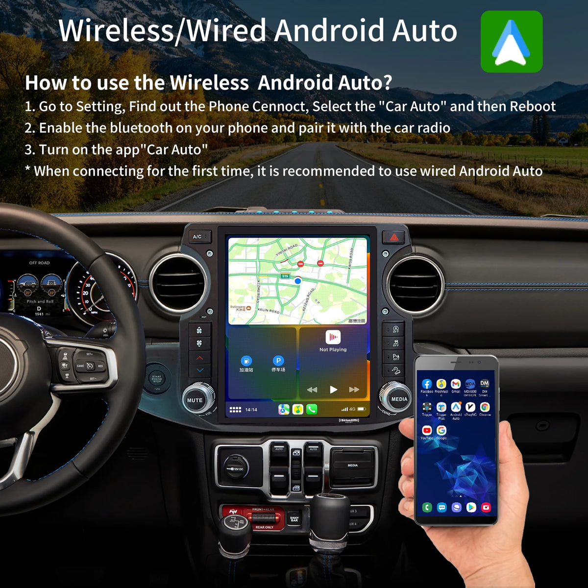 12.1 inch Touch Screen Car Radio Stereo with Apple Carplay U1028