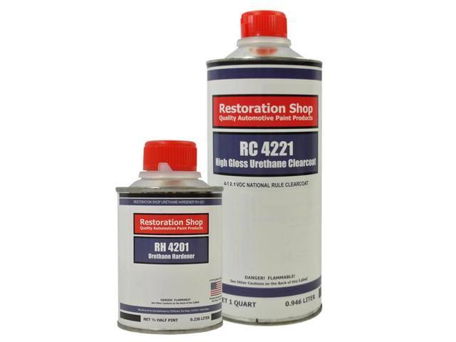 Silver Firemist Quart Urethane Basecoat Clearcoat Car Auto Paint Kit J8000