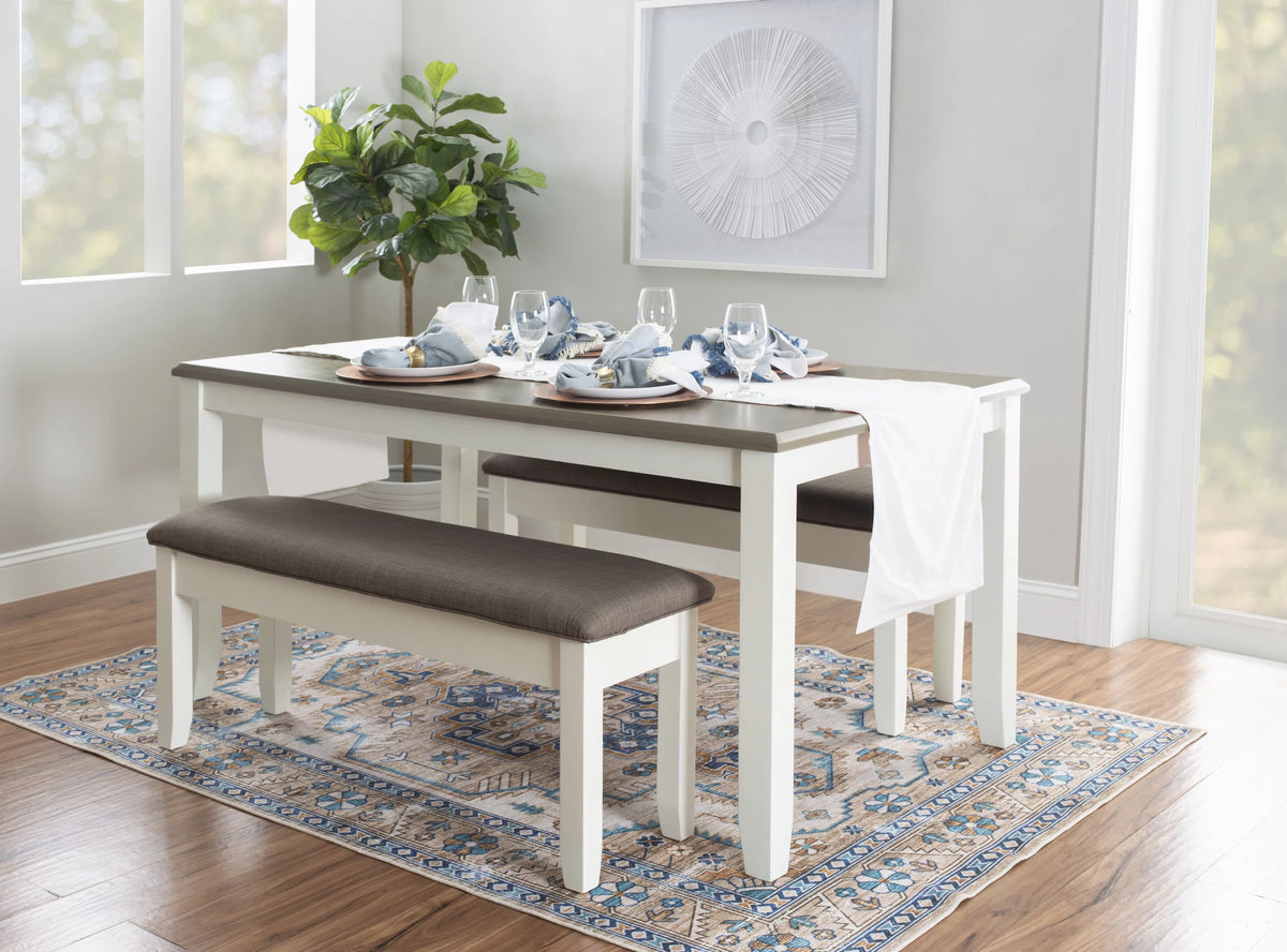 Farmhouse Storage Dining Bench V1159