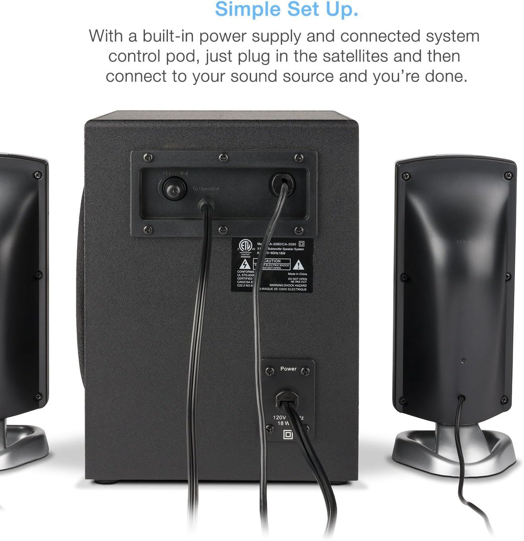 2.1 Subwoofer Speaker System Green Pack of 2 R2606