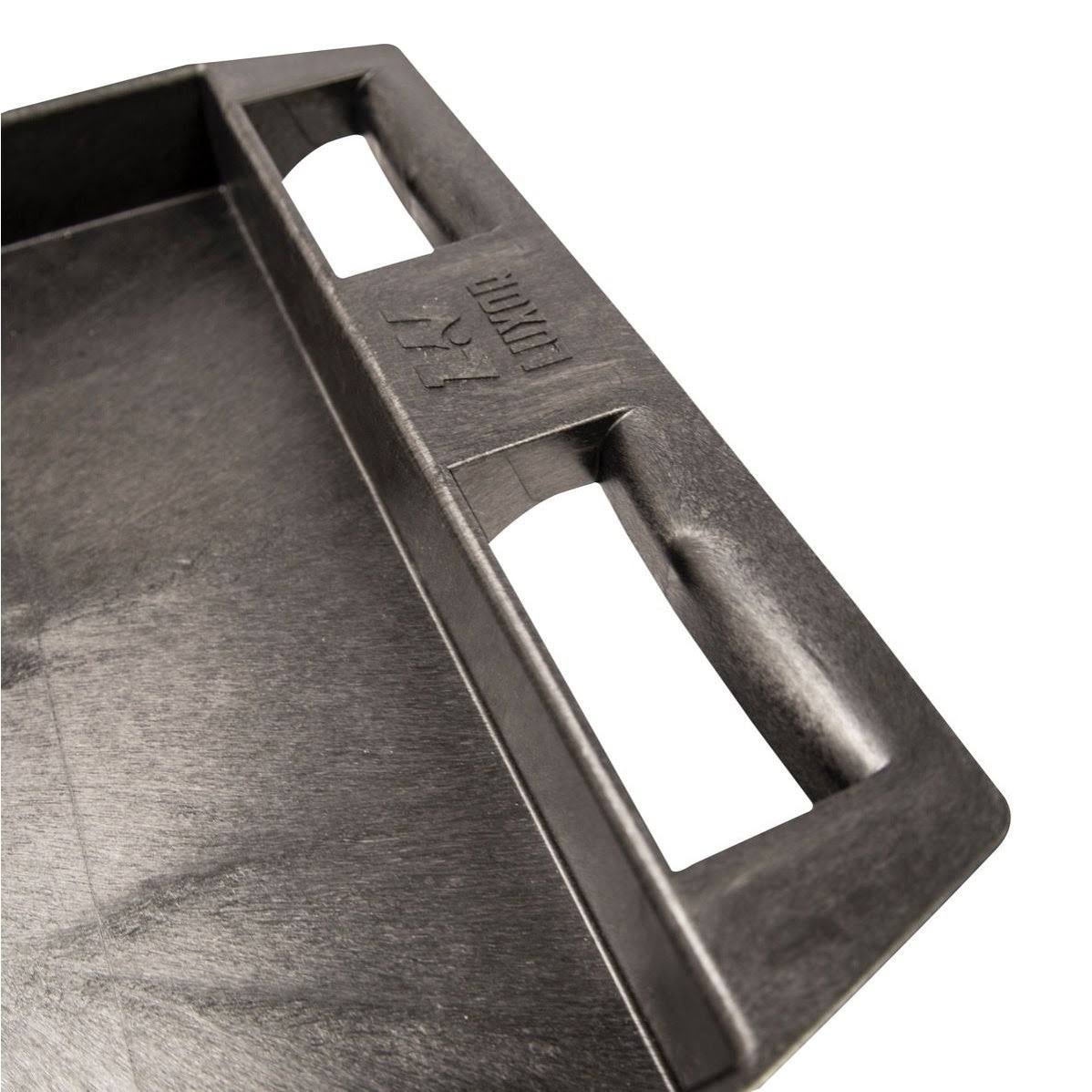 Black Two Shelf Plastic Utility Tub Cart J5682
