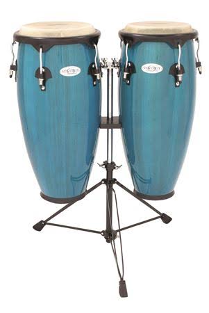Bahama Blue Wood Conga Set with Stand E8031
