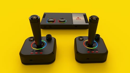 Retro Video Game Console with 200+ Games, Wireless Joysticks, RGB LED Lights R50407
