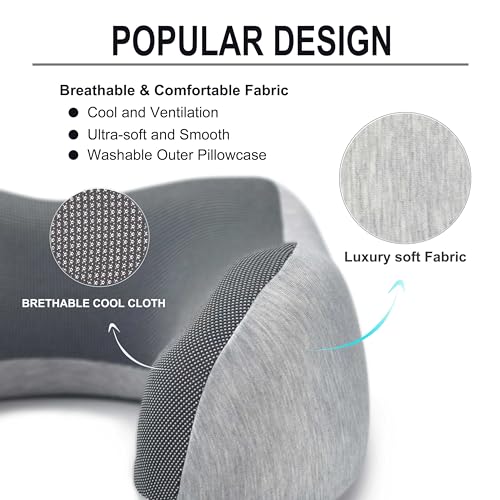 100% Pure Memory Foam Travel Neck Pillow W6034