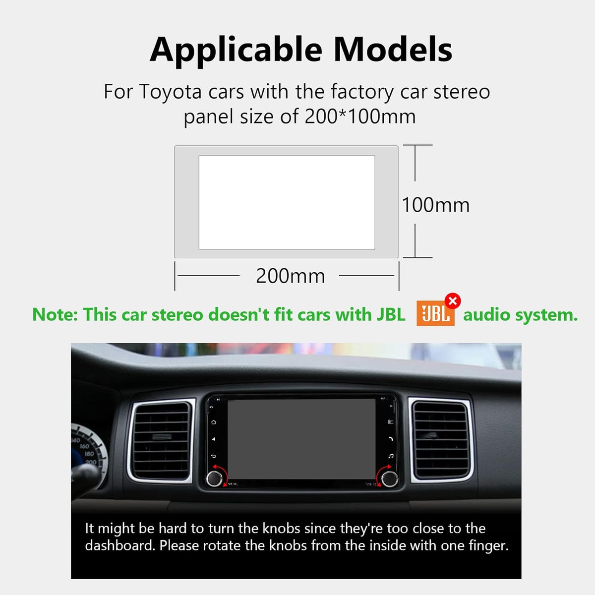 7 Inch Double Din Car Stereo Receiver with Bluetooth 5.0 L135472
