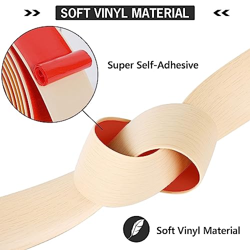 16.4Ft Self Adhesive Vinyl Floor Transition Strip Light Brown Y1377