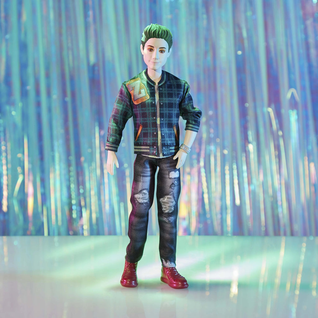 Zed Fashion Doll with Green Hair, Outfit, and Accessory B237