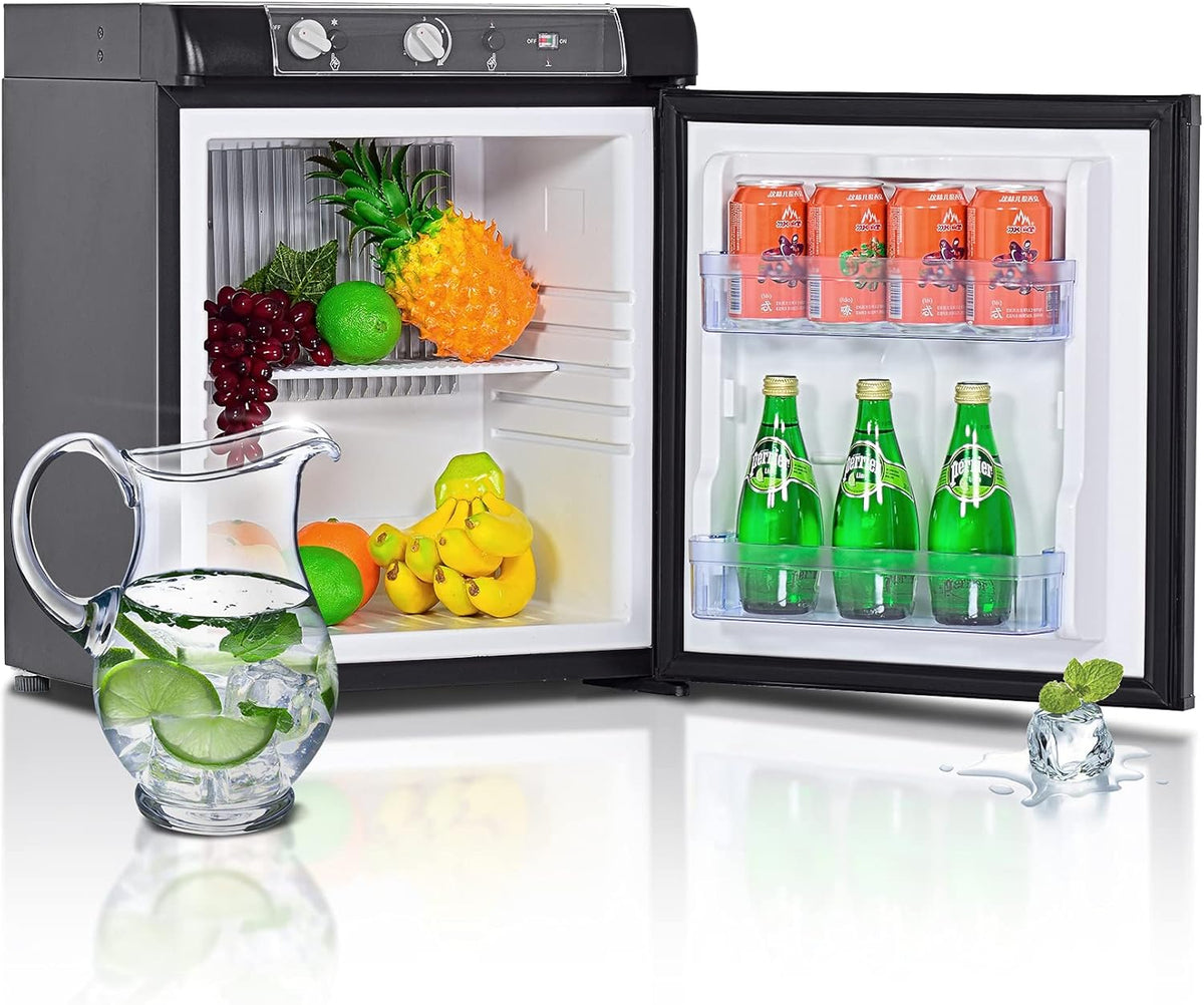 Black Propane Refrigerator 3 Way 1.4 Cu.Ft N3225