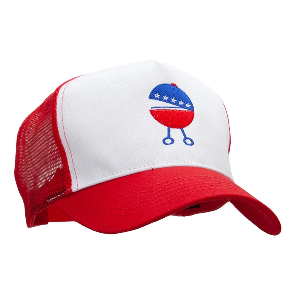 Patriotic Embroidered Mesh Cap I331296