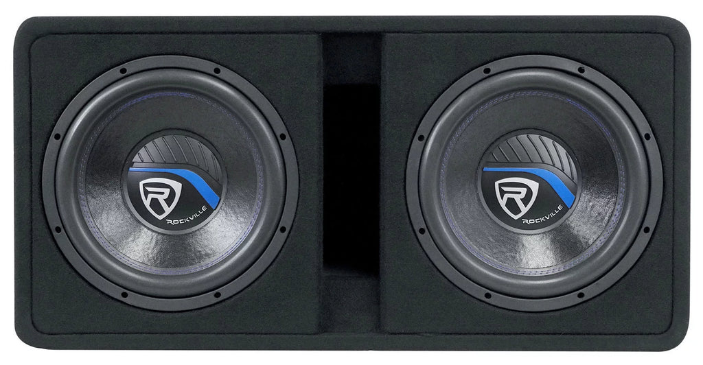 Dual 12" 2800w Car Subwoofers with Vented Sub Box and Amp P17066