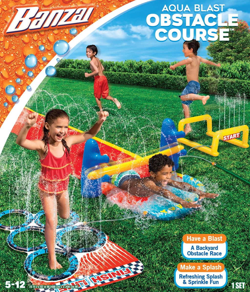 2-in-1 Obstacle Course Water Slide B925800
